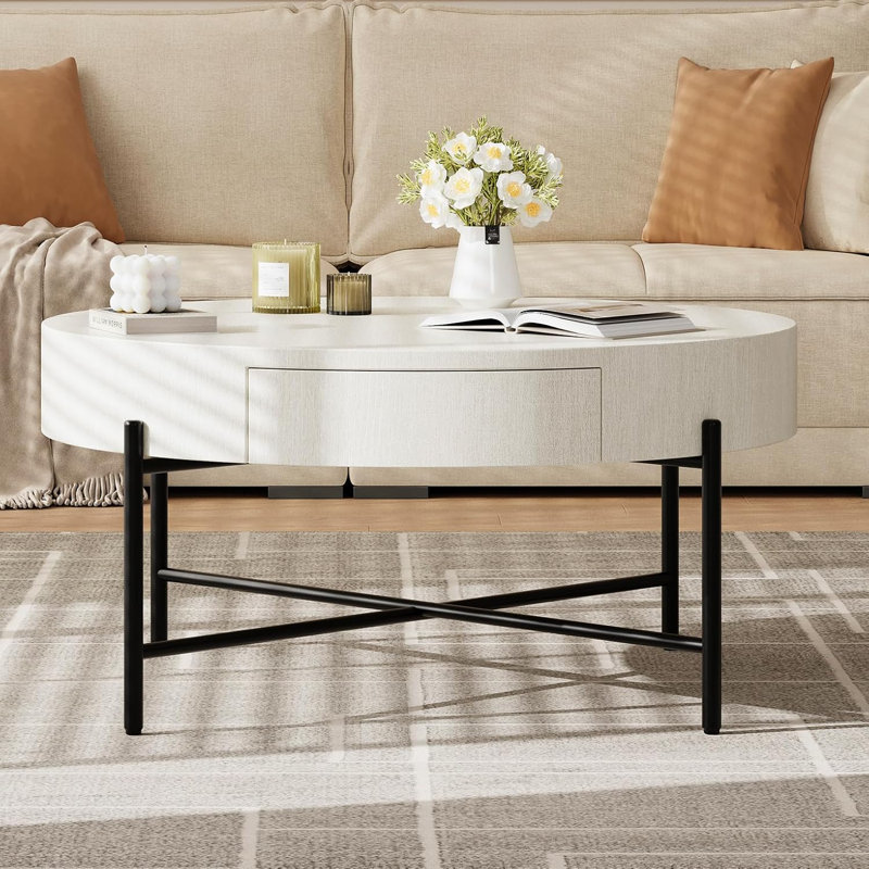 Solid Wood Coffee Table with Storage