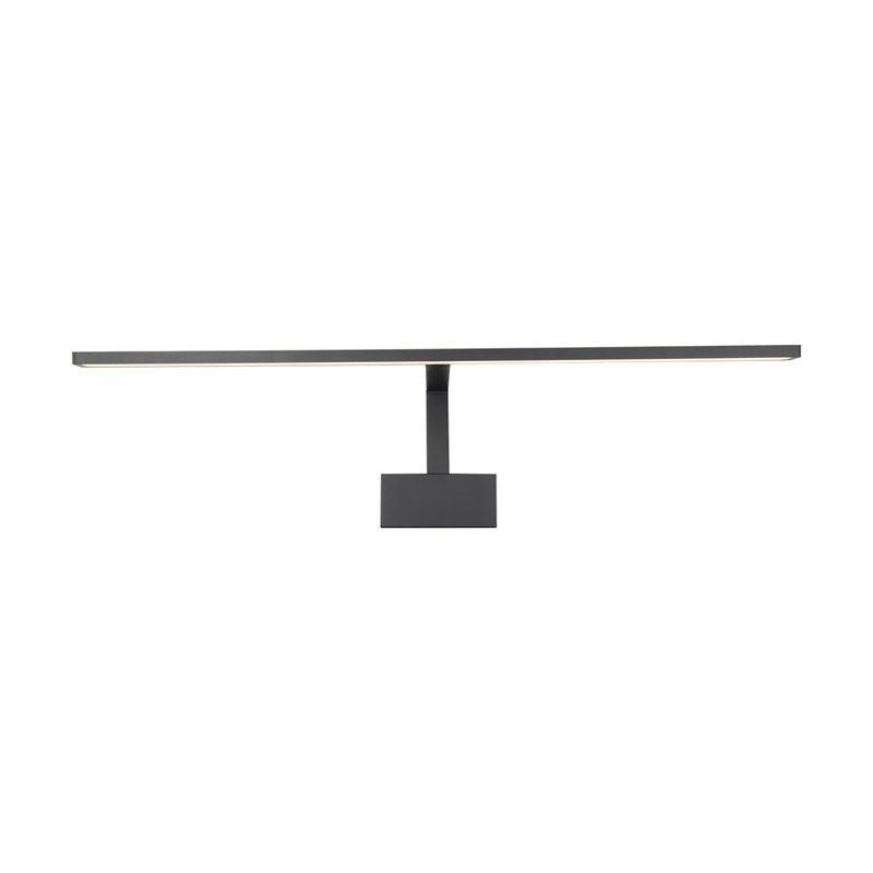 Applique murale à 1 lumière DEL câblée à intensité variable, H 8,13 po x l 8,88 po x P 34 po, Noir