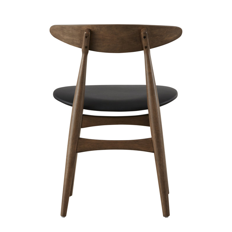 Ensemble de salle à manger rectangulaire Wynonna Mid-Century, 5 pièces: table, 4 chaises