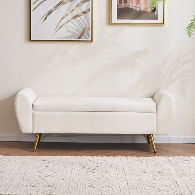 Elianna 55" Storage Bench End of Bed Ottoman for King Size Bed