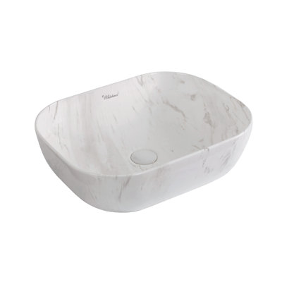 Whitehaus 20" Rectangular Above Mount /Vessel Lavatory Basin