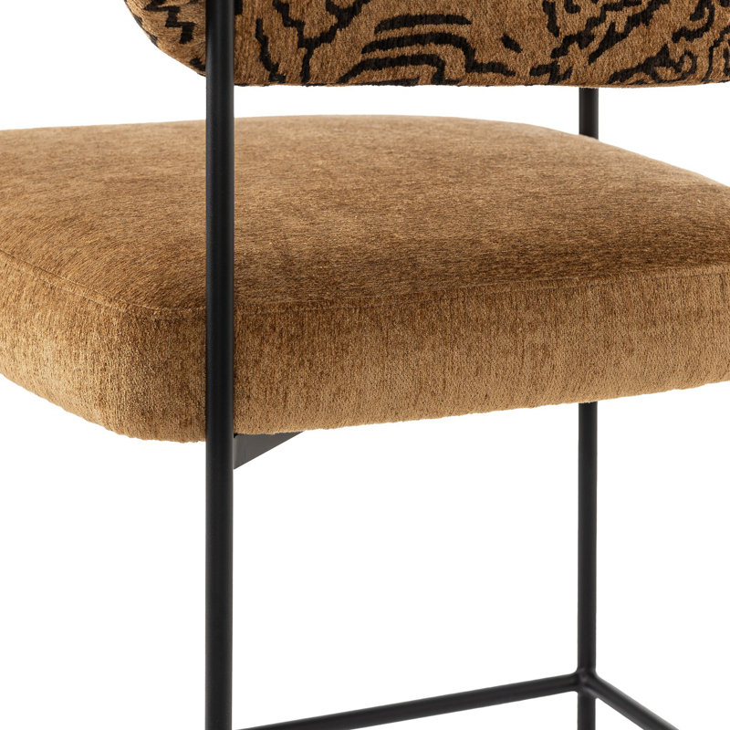 Grayson Counter and Bar Stool, Counter Stool (26.5" Seat Height), Brown, Abstract