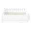 Lit plateforme double en bois pleine grandeur avec garde-corps et tablettes de rangement, base de lit en bois durable, blanc-1691452876-1691452877