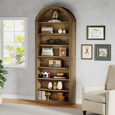 79.5" Tall Arched Bookshelf