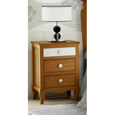 Sorrell 49.5cm W Solid + Manufactured Wood Bedside Table