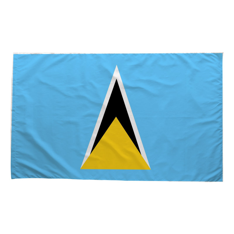Drapeau de Sainte-Lucie - drapeau extérieur, 36" H x 60" W