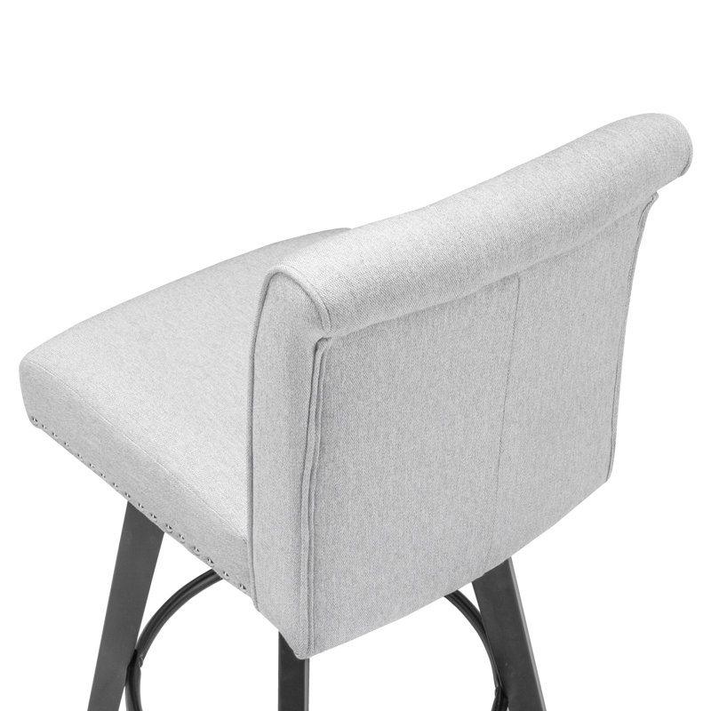 Tabouret pivotant 27 po Odelin, Gris clair
