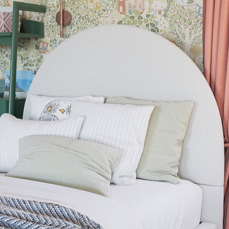 Subi Arched Boucle Bed Frame - Modern Comfort