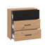 Carnstroan 128.5cm W Bilaminate Chipboard Bedside Table