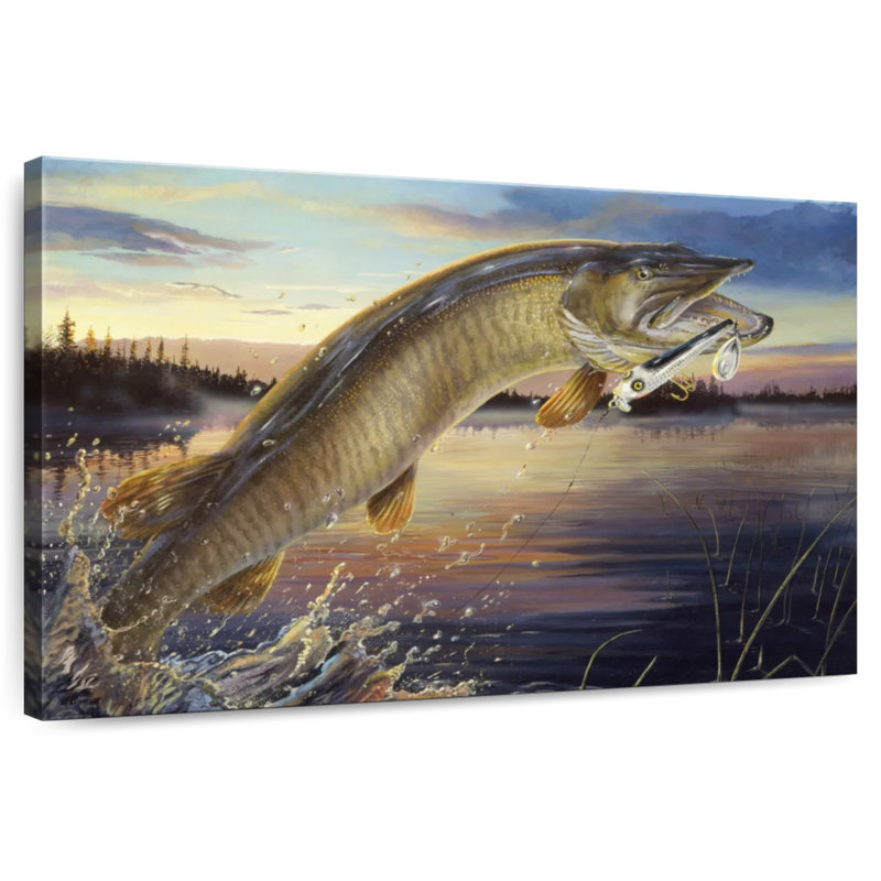 Brampt Twilight Muskie, 34" H x 51" W