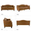 Canapé en cuir véritable 81,5 po Ashantae-89126765