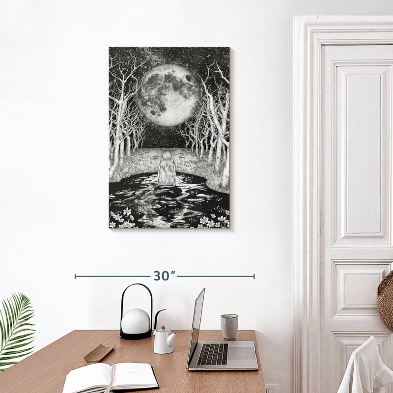 Oberle The Moonlight Bather, 30" H x 20" W