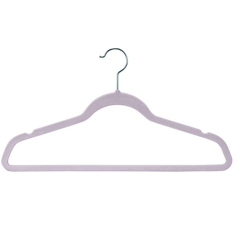  Paquet de 25 cintres pour enfants en velours rose, Lavande