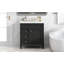 Meuble-lavabo de 30 po avec lavabo supérieur, meuble-lavabo moderne avec 2 tiroirs et tiroir escamotable, meuble-lavabo simple-1299254355