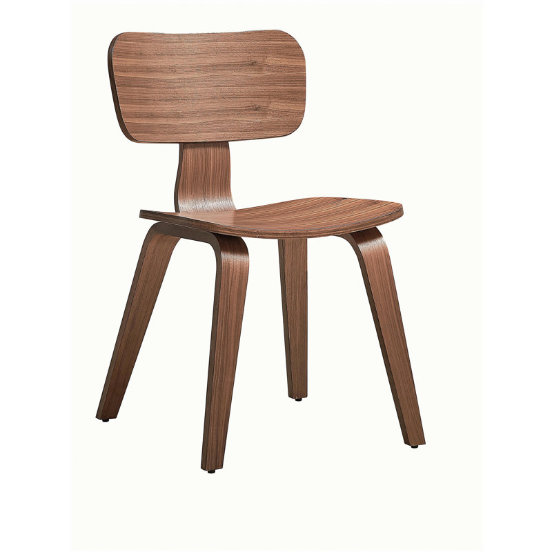 Chaise d'appoint en bois de noyer Carrson (ensemble de 2)