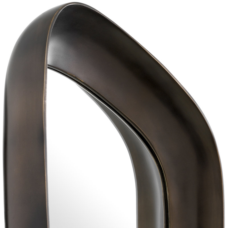 Sandals Aluminium Asymmetrical Wall Mirror, Bronze