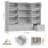 🧸 4-Tier Kids Bookcase with Drawers and Bins, All-in-One Toy Storage Organizer for Playroom-596412663