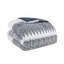 Ensemble d'édredon en coton 3 pièces avec capitonnage en chenille bleu marine double / grand-119922183-119922184