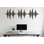 Décalcomanie audio audio, onde sonore, autocollant mural, notes de musique, décoration murale, vinyle, art mural, musicien, autocollant mural, studio d'enregistrement, 260LU