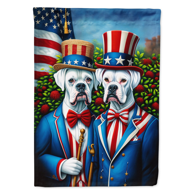 Drapeau All American Garden, Boxer blanc