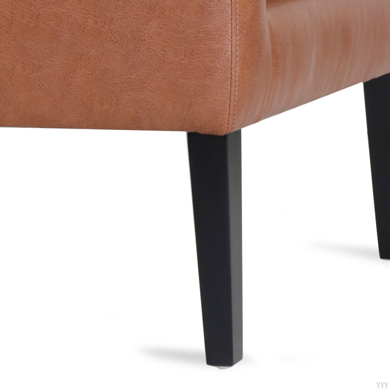 Chaise d'appoint moderne, Marron clair