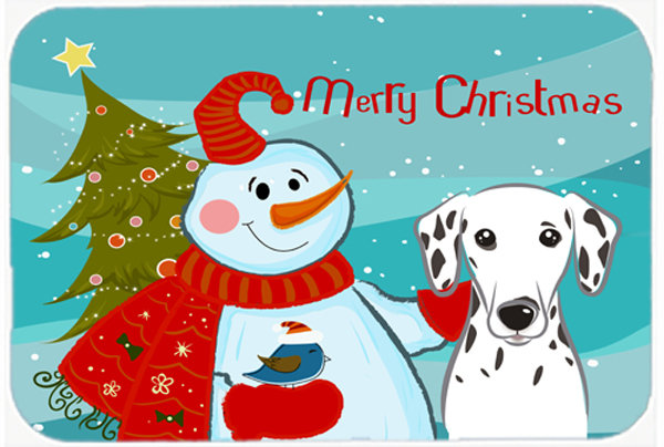 Planche à découper en verre dalmatien caroline Snowman Buddies