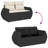 Vidaxl Garden Sofa Set Black