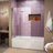 Aqua Fold 36" W x 58" H Folding Semi-Frameless Tub Door