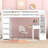 Marcell Twin Loft Bed With Storage Stairs, Desk, Shelves and Drawers-1774399758