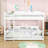 Queen Over Queen Wood Bunk Bed with Shelves and USB Charging Ports-1574020284
