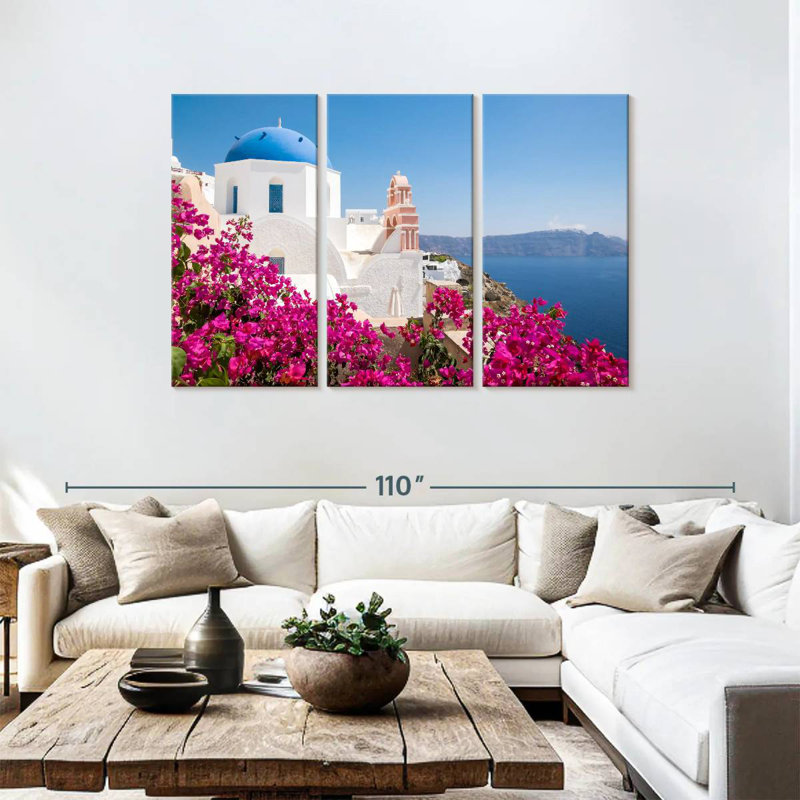 Kavia Santorini Cycladic Architecture, 48" H x 74" W