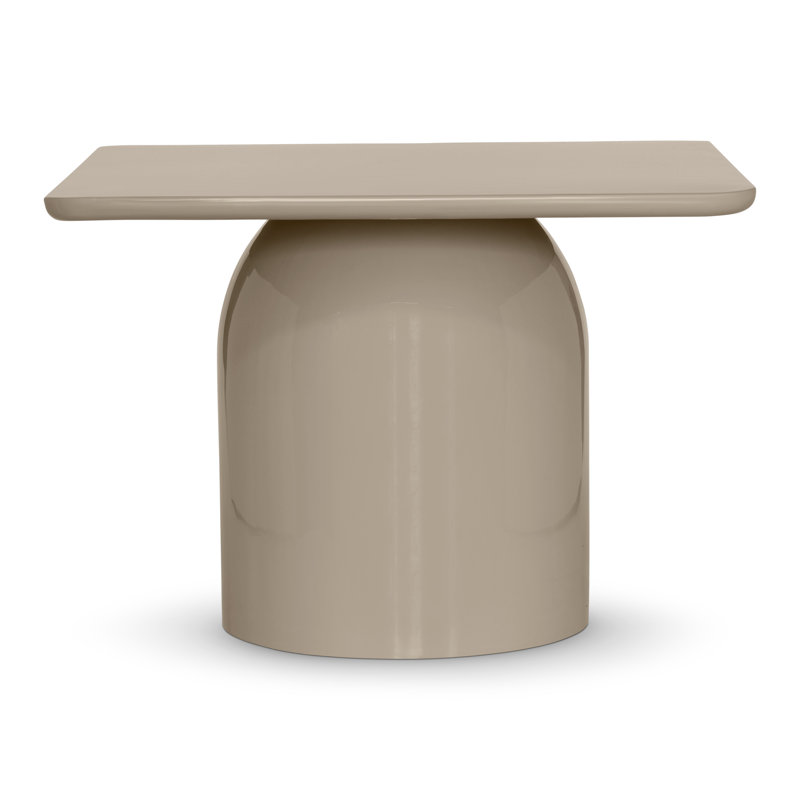 Alessia Coffee Table, Latte Taupe, TALL 16.5" H x 23.75" L x 23.75" W