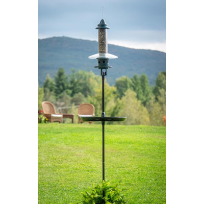 Brome BirdsUP Single Pole Kit for Wild Bird Feeders Black 1
