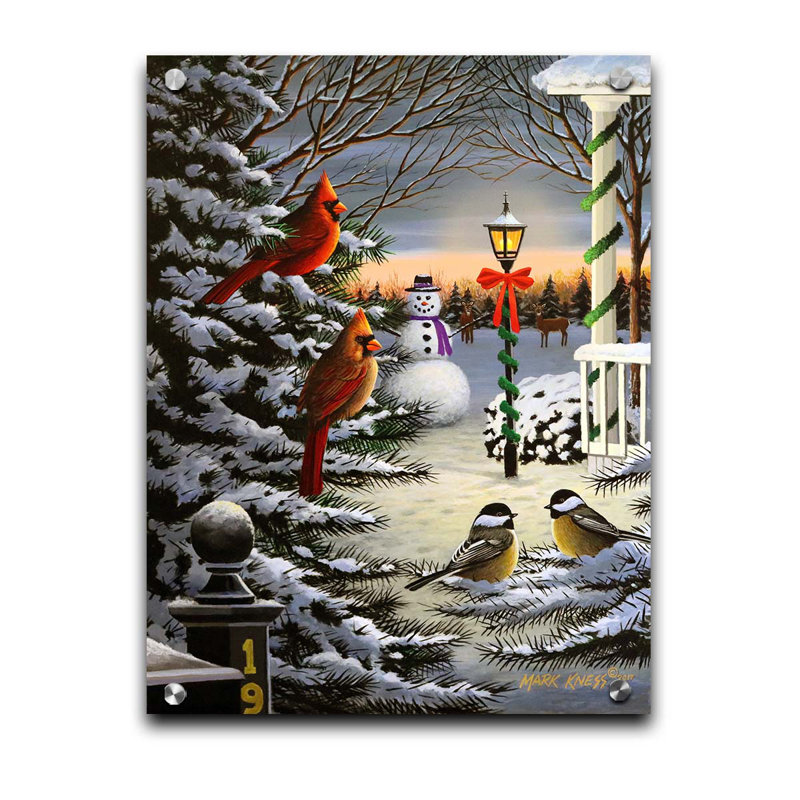Holiday Friends par Mark Kness, Sans cadre Plastique / acrylique, Non, H 12 po x l 9 po