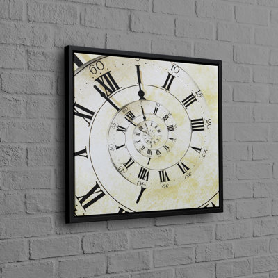 Timeless Vintage Clock Print on Cotton Canvas Perfect for Office or Wedding Gift with Personalized Modern 3D Effect