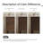Aastha 25" Walnut Single Sink Bathroom Vanity with Solid Surface Composite Top-61495333