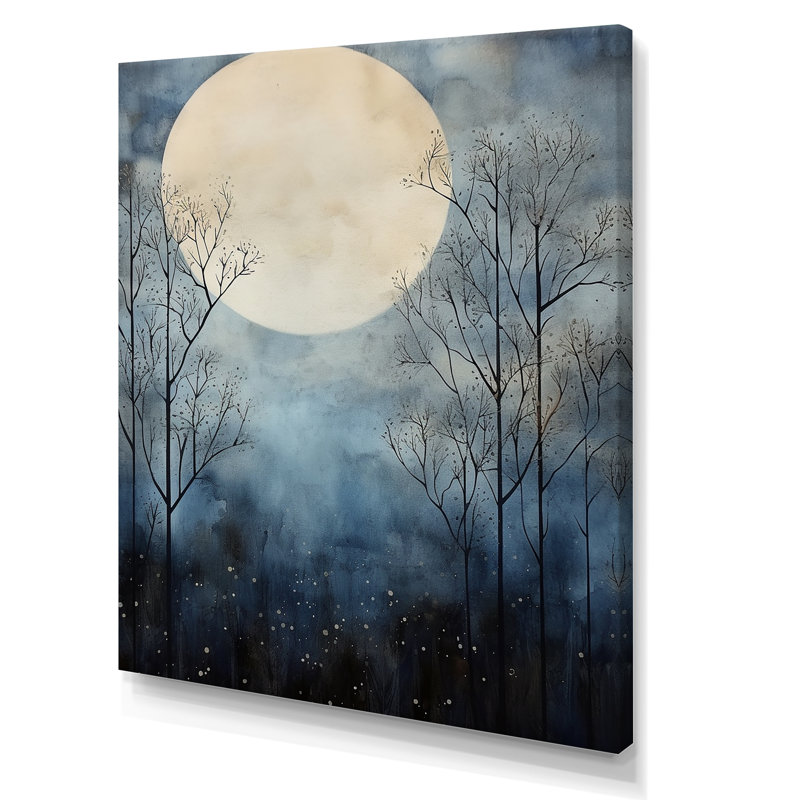 Magical Forest Moons Melody II sur impression sur toile, Toile tendue, H 20 po x l 12 po x P 1 po