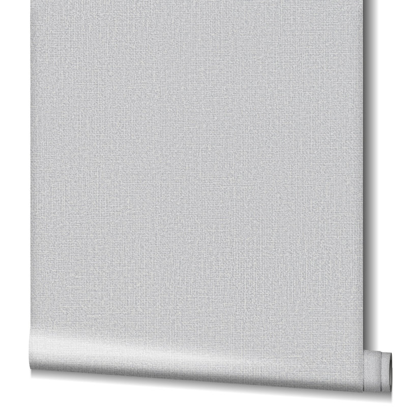 Kumano Textured Weave Wallpaper Roll, Silver
