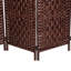 Clôture d'intimité de 6 pi de hauteur. Ajoute une touche d'élégance au tissage artistique des balcons - brun. S'améliore avec un design élégant