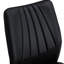 Élégantes chaises de salle à manger noires avec un rembourrage généreux en polyuréthane et une base en métal avec 6 pieds robustes en tissu