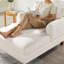 Chaise longue rembourrée avec dossier réglable-1382950353