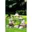 Jardinière décorative texturée beige sable et ciment 8,3 po x 7 po x 4,7 po pour des décorations côtières avec des plantes grasses