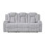 Ensemble de 2 fauteuils inclinables gris clair et gris clair