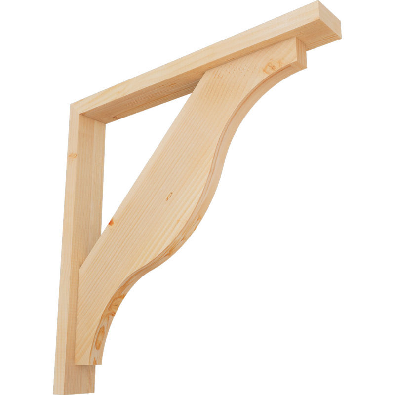 Support Funston Block avec support décalé, 28 po x 28 po, Sapin Douglas de l 3 1/2 (lisse)