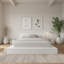 Ensemble de chambre à coucher avec lit plateforme 3 pièces Makoa-1273152013-1273152018