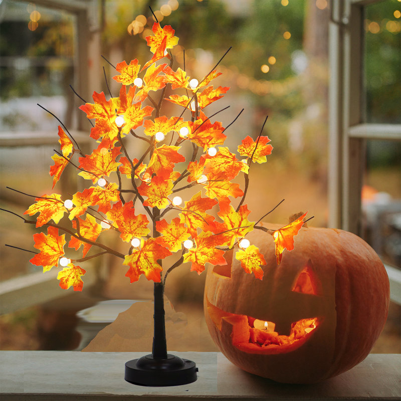 Led Lights Maple Trees Bendable Branches 20" Tabletop Decoration