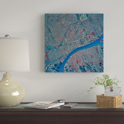 «Detroit, Michigan» par Stocktrek Images, impression sur toile tendue