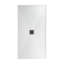 Receveur de douche d'angle Streamline GSRB-669-665 de 152,4 cm x 91,4 cm en surface solide blanc mat avec bonde centrale