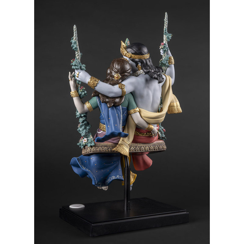 Radha Krishna On A Swing