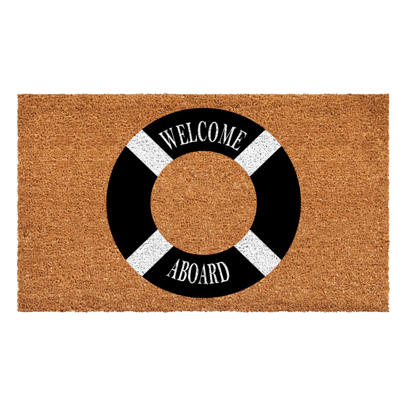 Tapis anti-dérapant Call Welcome Aboard Buoy, L 17 po x L 29 po